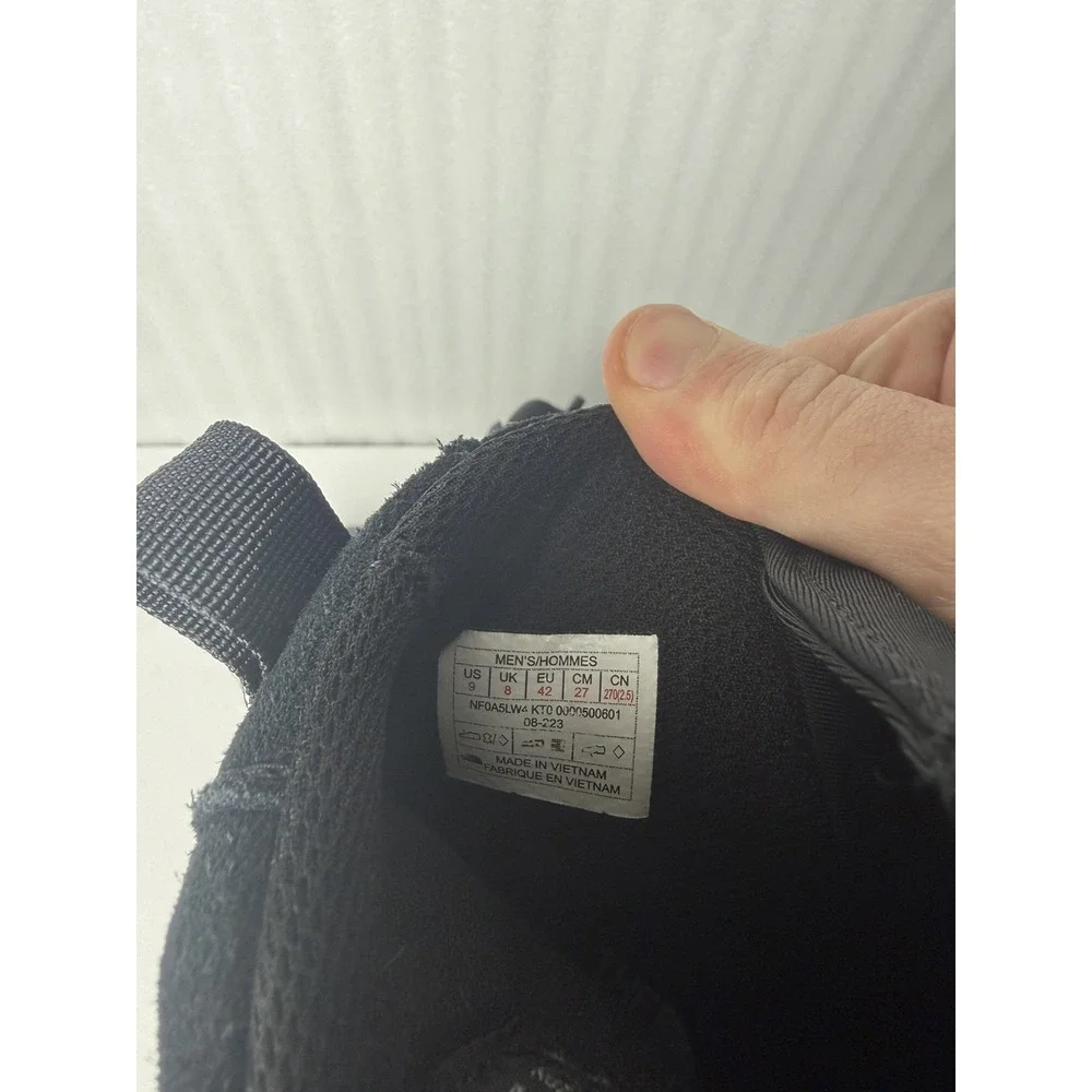 THE NORTH FACE MEN'S CHILKAT V ZIP WATERPROOF BOOTS SIZE 9 TNF BLACK NF0A5LW4